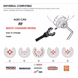 Oscillating Saw Blade | Multi Tool Carbide Blade for Sanding Grinding Cutting 78 mm