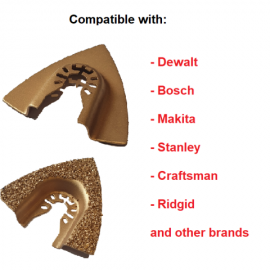 Oscillating Saw Blade | Multi Tool Carbide Blade for Sanding Grinding Cutting 78 mm