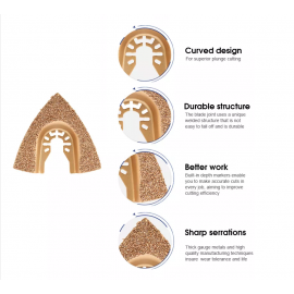 Oscillating Saw Blade | Multi Tool Carbide Blade for Sanding Grinding Cutting 78 mm